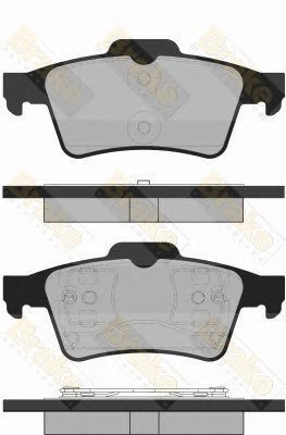 BRAKE ENGINEERING pa1391 -  Комплект тормозных колодок, дисковый тормоз